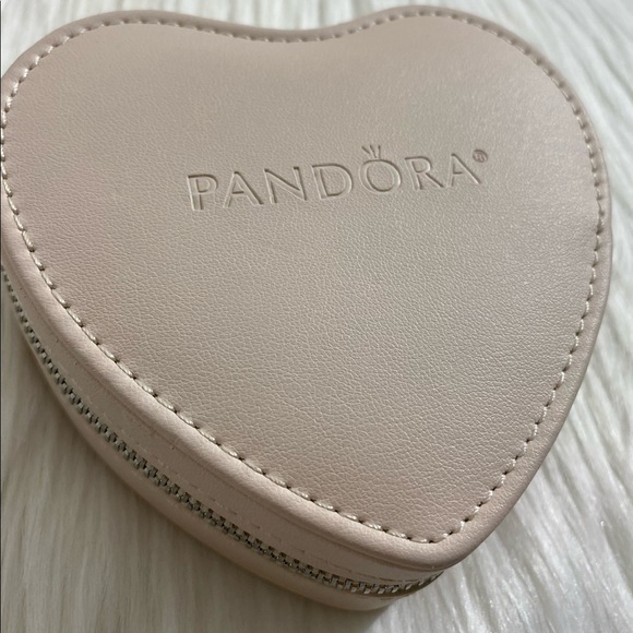 PANDORA PINK HEART BOX BRACELET STORAGE CASE